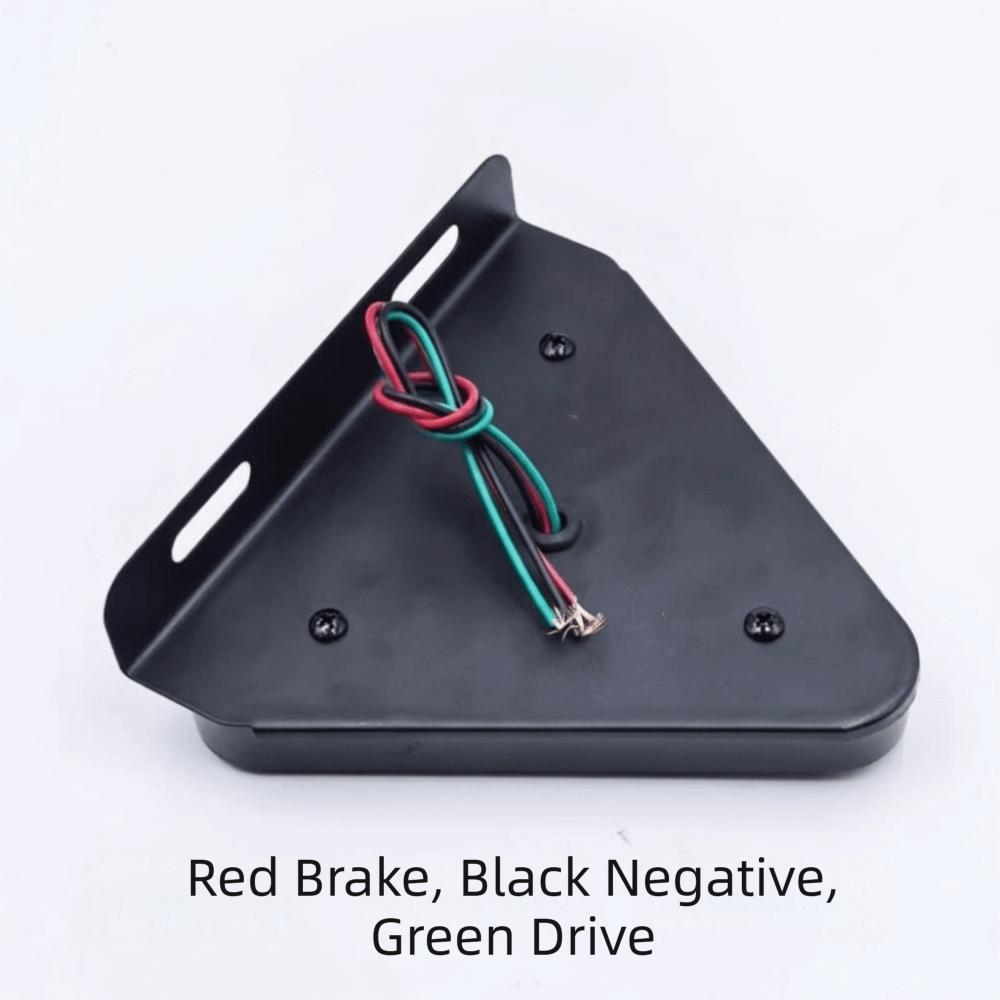 RGB Color Tail Lights Tricolor Triangular LED Lights Universal Strobe Light Modification Parts