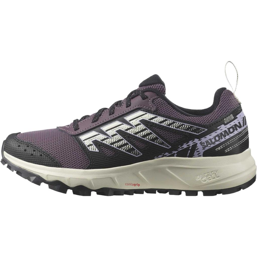 Salomon Wander Simple Versatile Fashionable Comfortable Low-Top Running Shoes Women sneaker Purple Black 472929