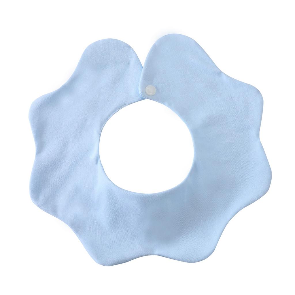 100% Cotton Baby Drool Bibs Soft Cloud 360° Wave Design Comfortable Drool Bandana for Infants Newborns