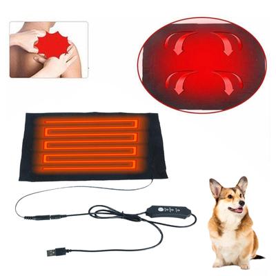USB Black Electric Blanket Waterproof Winter Safe Heating Pad Chair Heater Pet Dog Cat Bed Carbon Fiber Warmer Mat