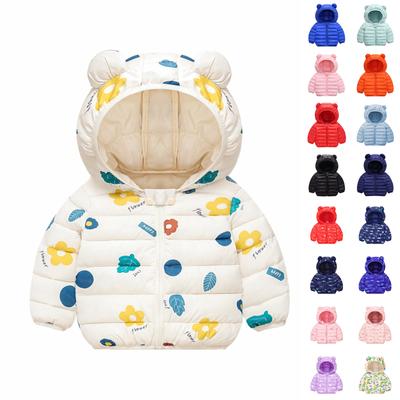 Chlidren Boys Girl Winter Coats Jacket Kids ZipThick Ears Snow Hoodie Clothes