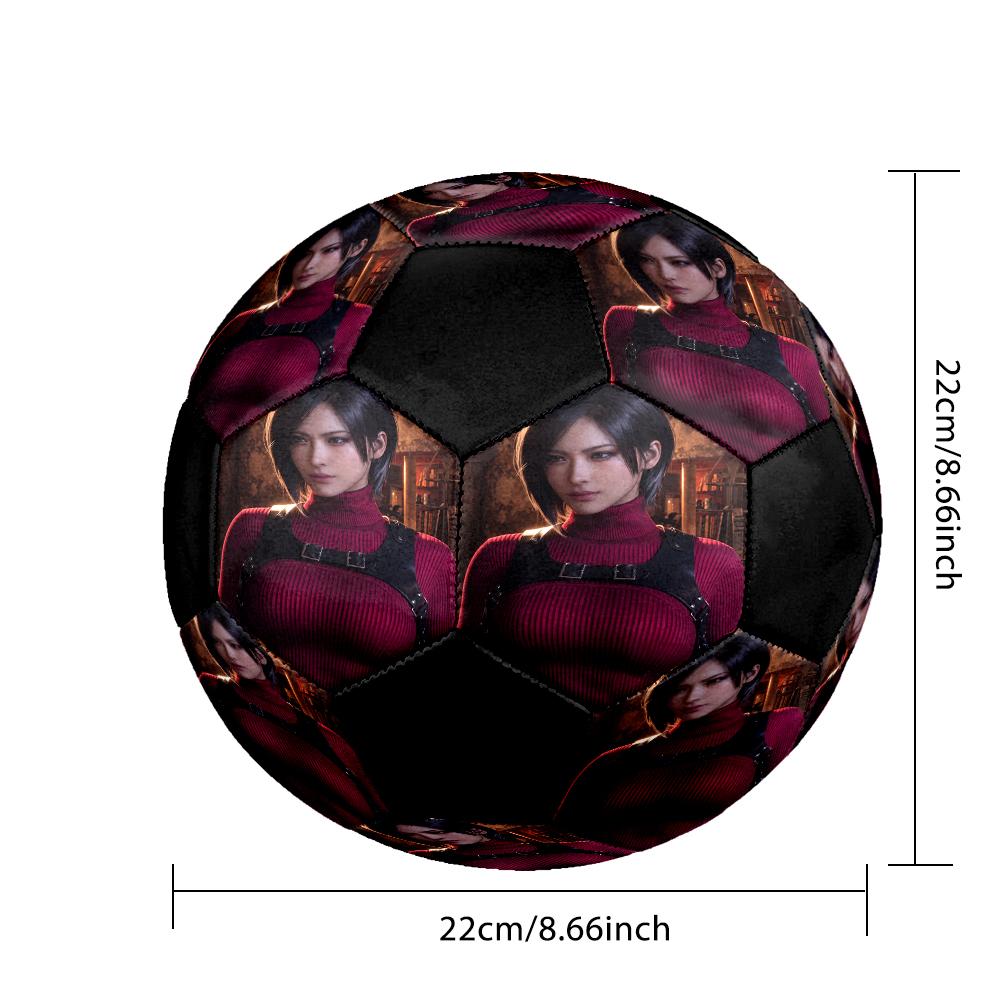 Soccer Ball Colorful Machine Stitched PVC Size 5 Team Training Competition Ready Durable High-Bounce Cool Sports Gift