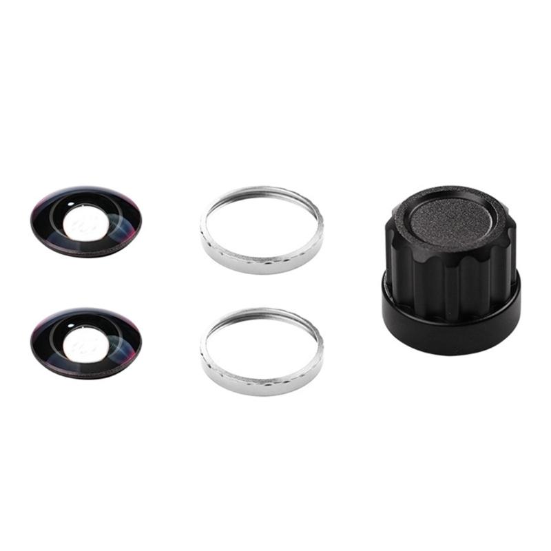 

Twin Protective Glass Covers Lens Enhancing Clear Easy Installation for Panoramic Camera Gear Anti Scratch Technology серебряный