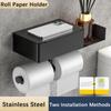 Toilet Paper Holder Stainless Steel Storage Rack Kitchen Placement Of Seasoning Bottles Bathroom Wall Roll Of Paper Phone Storag