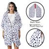 In-Stock Black & White Dalmatian Witch Shawl Cloak for Halloween & Christmas