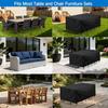 GOOGO Patio Furniture Cover 150x90x75cm Waterproof UV Resistant 420D Oxford Fabric Garden Table Chair Protective Cover