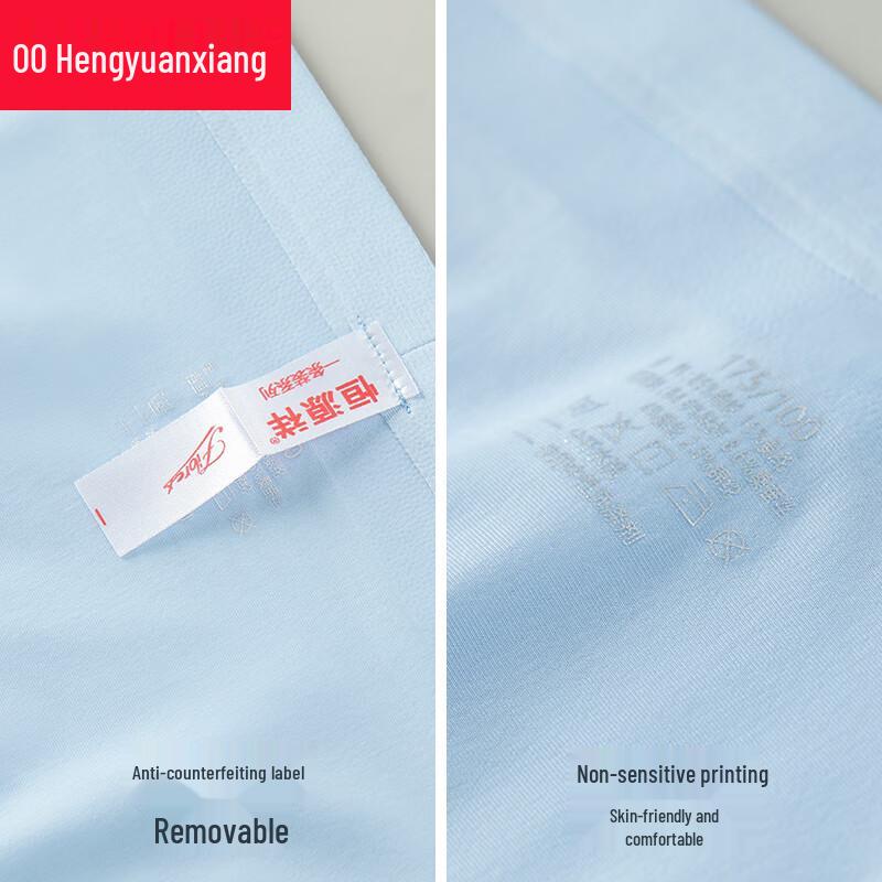 Hengyuanxiang Men's Seamless Ice Silk Boxer Briefs 4-Pack