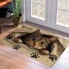 1 buc Covoare de bucătărie anti-oboseală, cu imprimeu de pisici, impermeabilă, anti-alunecare, covoraș gros de bucătărie, covoraș de bucătărie rezistent, confortabil, în picioare pentru bucătărie