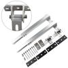 Brand New Short Brackets Photovoltaic Support Adjustable Aluminum Alloy End Clamp Kit Silver Solar Panel Bracket