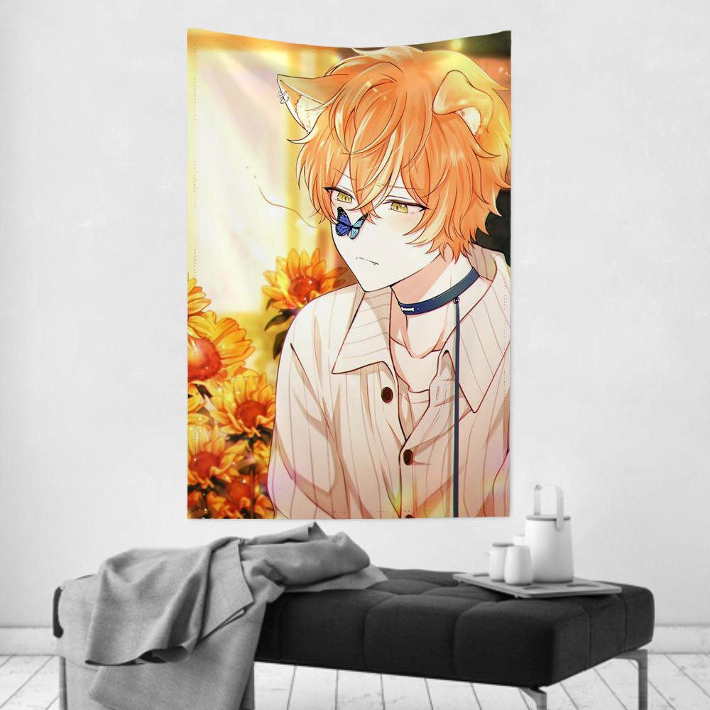 Akito Shinonome Animation PProject Sekai Tapestry Room Decor Wall Cloth Party Hanging Background Room Decor Baby Room
