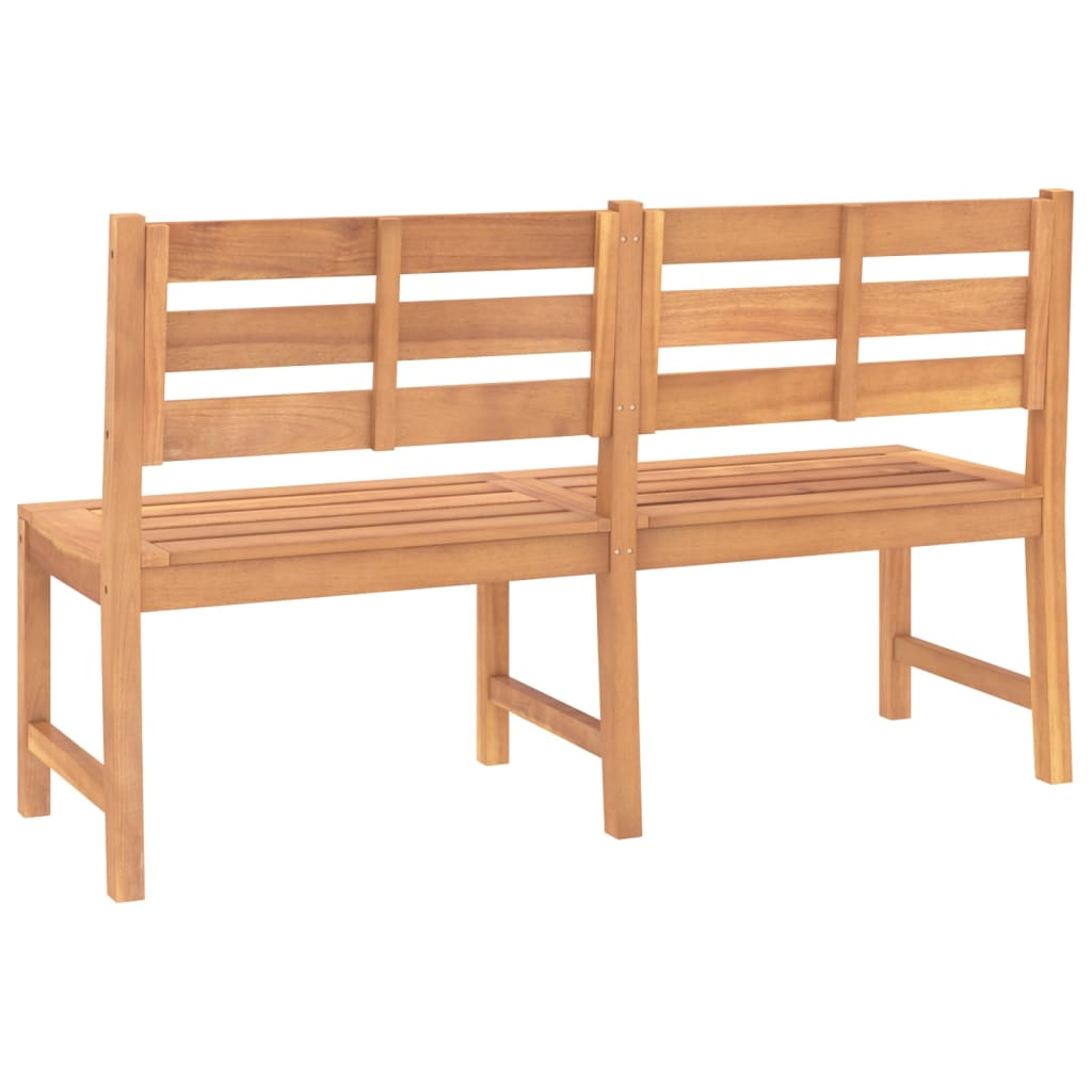 Vidaxl Ławka Ogrodowa, 150 Cm, Lite Drewno Tekowe