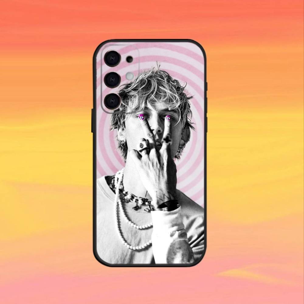 M-MGK Machine Gun Kelly Handyhülle Für Samsung S25,24,23,22,30,21,10,9,Ultra,Plus,FE 5G Schwarze Weiche Hülle