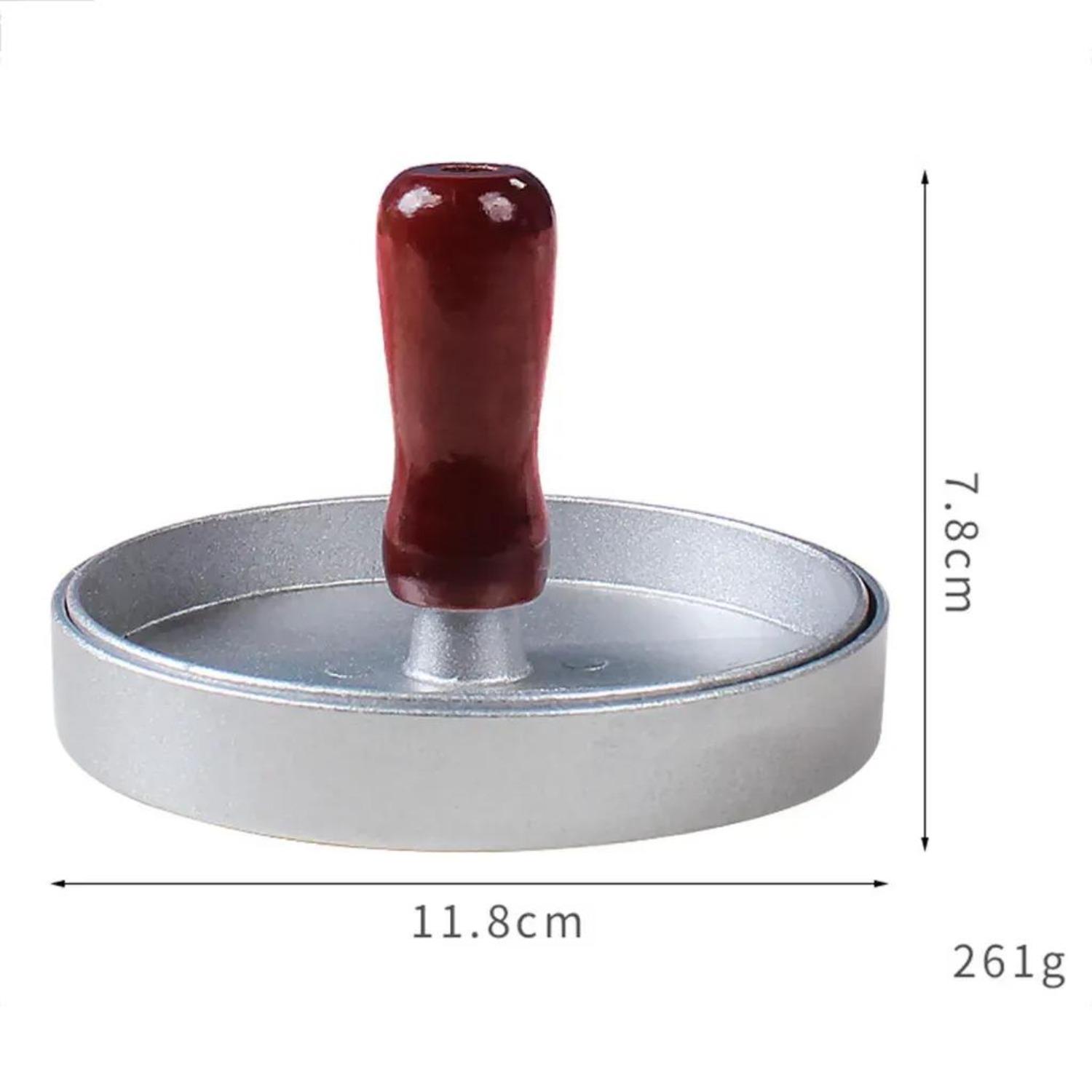 

2025 Высококачественная круглая форма Пресс для гамбургеров Алюминиевый сплав Мясо Говядина Гриль Форма для бургеров Кухонный инструмент - для пресса для гамбургеров Кухонный инструмент H1394