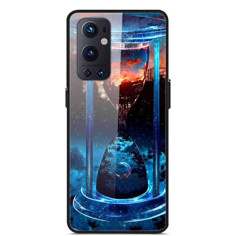 Phone Cases for One Plus 9 Tempered Glass Hard PC Back Cover For OnePlus 9 EU Version Case for Oneplus9 Funda Shells