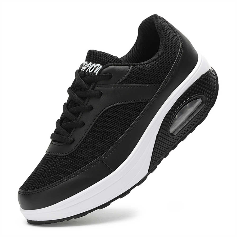 Fashion High Wedge Large Size Women Lace-up Boots Long Shoes Shoes Due To 35 Sneakers Sports Gym Design Boty Sneakeres All Brand