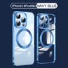 Fashion Magnetic Case for 14  Magsafe Transparent Cover for IPhone 14 13 12 11 Pro Max 14 Plus Plating Clear Soft Silicone Wireless Charging Cover