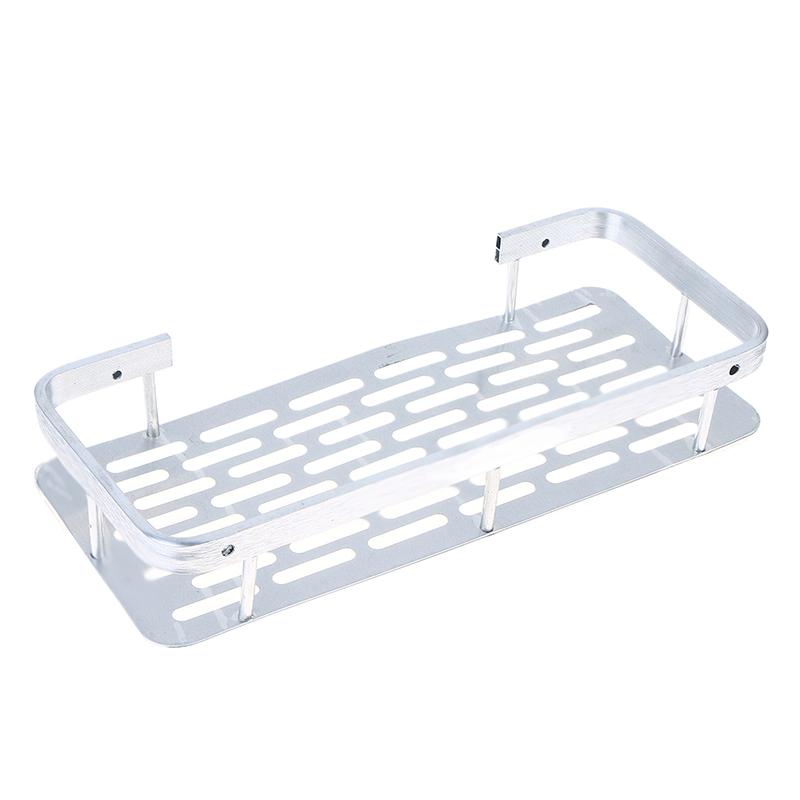 Wall Hanging Corner Single Layer Rectangular Bracket Wall Mounted Shower Shampoo Rack Bathroom Rack Towel Rack Bracket