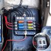 YOUTALLY Grounded 6 Way Fuse Block, 6 Circuit ATC / ATO Fuse Box Holder