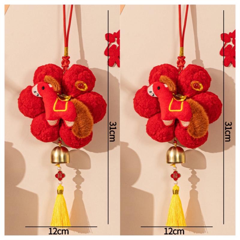 Chinese New Year Decoraitons  Horse Year Hanging Ornament Tassel Pendant Spring Festival Door Accessories Room Decor