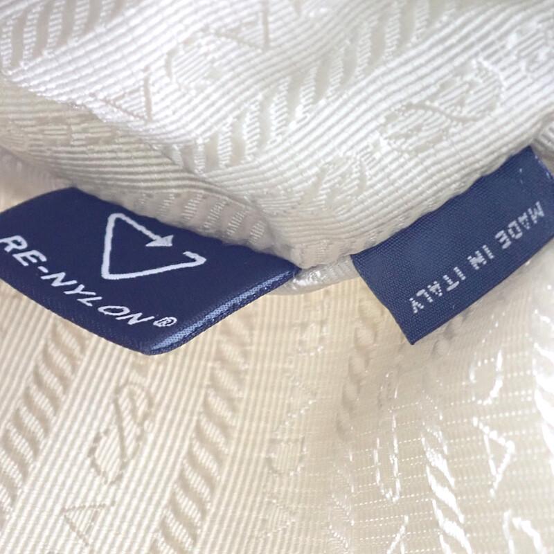 PRADA  1BH204 2WAY bag beige Nylon Women