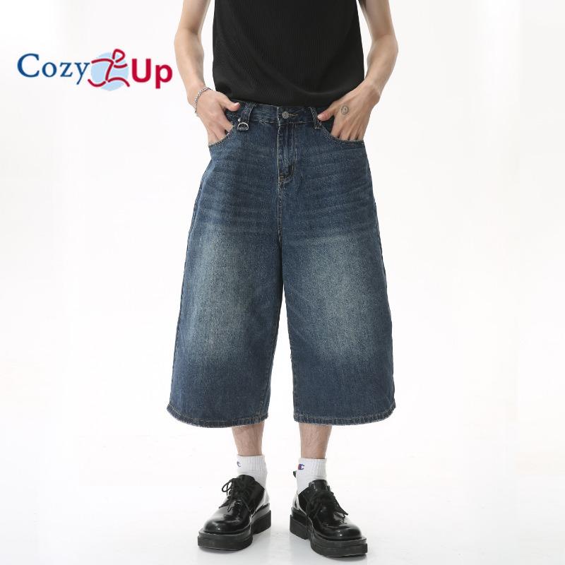 

Уютные джинсовые шорты для мужчин, повседневные свободные джинсовые шорты в стиле хип-хоп для скейтборда