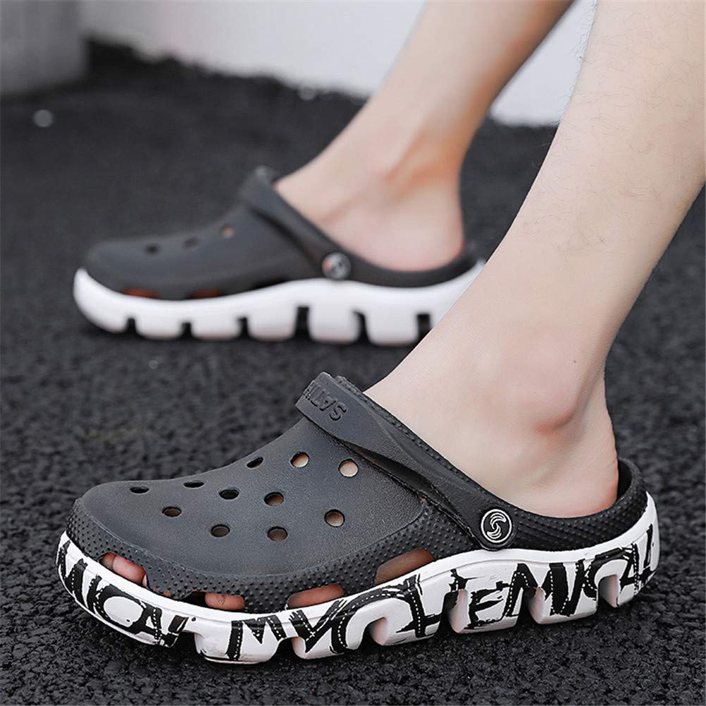 Ainiway Clog Casual Comfortable for Indoor and Outdoor Summer Men's Sandals, Slip-Ons, Wear, Breathable, Amphibious, Shoes, 2-Way (701WT44)