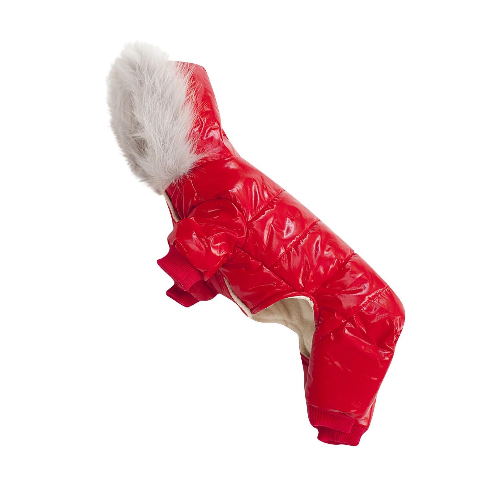 

Одежда для домашних животных Одежда для собак Одежда для домашних животных Осеннее и зимнее утолщенное хлопковое пальто на четверых ногах XL красный