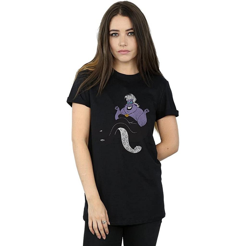 The Little Mermaid Damen/Damen Ursula Boyfriend-T-Shirt aus Baumwolle