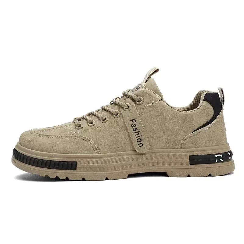 New Man Shoes Fashion Workwear Leisure Trend Breathable Korean Boots Outdoor Comfortable Sports Shoes Non-slip 2024