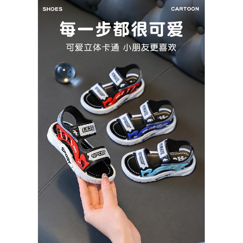 Children's sandals for boys in summer2026New style non-slip soft-soled beach shoes for older children, boys' sports and casual sandals