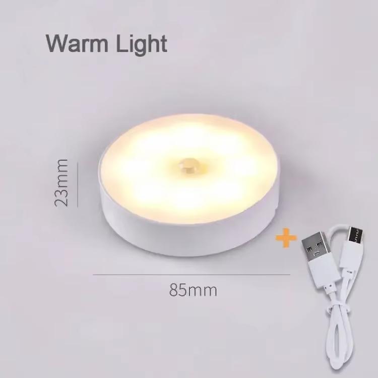 Luce Notturna LED con Sensore di Movimento Lampada Notturna Ricaricabile USB per Lampada da Cucina Armadio Scale Lampada Inalámbrica LED per Armadio