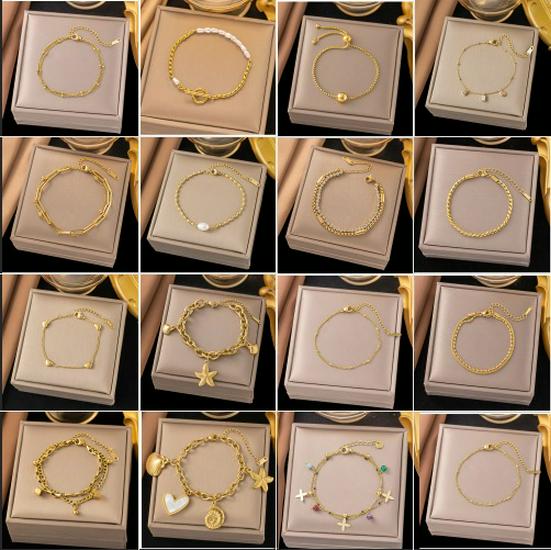 Preferred Bracelet 2: Qi Yun Fashionable Stainless Steel Cross Bracelet - Trendy, Statement, Light Luxury Jewelry.