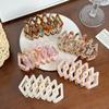 Acetate Chic Hair Claw Clip With Trendy Line Patterns In Vibrant Colors For Women