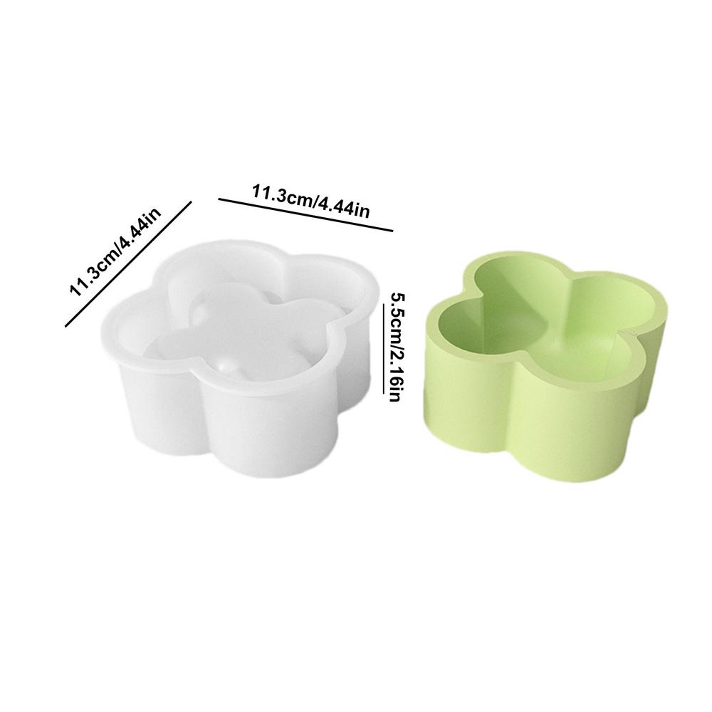 Банка для хранения Силиконовая форма Форма для смолы Контейнер Поделки Украшения Инструмент для литья Форма Коробка для хранения Форма растения Четыре листа