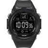 Timex Men's Digital 50mm Watch - Black Strap, Digital Dial, Black Case, Black/Black/Black Digital, Modern