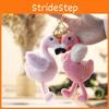 Adorable Mini Flamingo Plush Toy Soft Pink Stuffed Animal Keychain Accessory