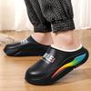 Winter Men Warm Slippers Cotton Slippers Outdoor Indoor Warm Shoes Waterproof Mens Comfortable Home Bedroom Plush Warm Slippers
