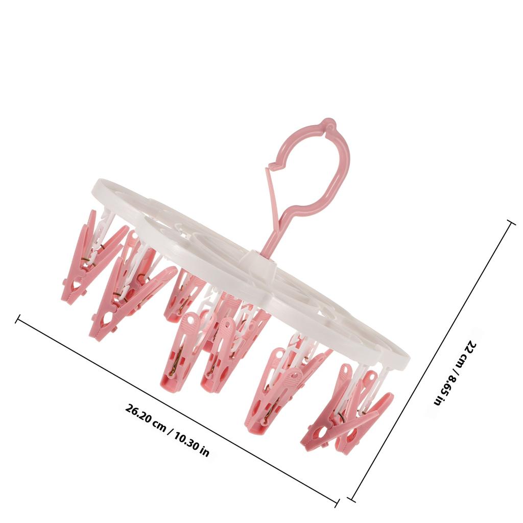 1Pcs Plum Blossom Socks Drying Rack Sturdy Clip Hanger Windproof Drip Hanger Household Clothes Stand Blue Windproof Drying Rack