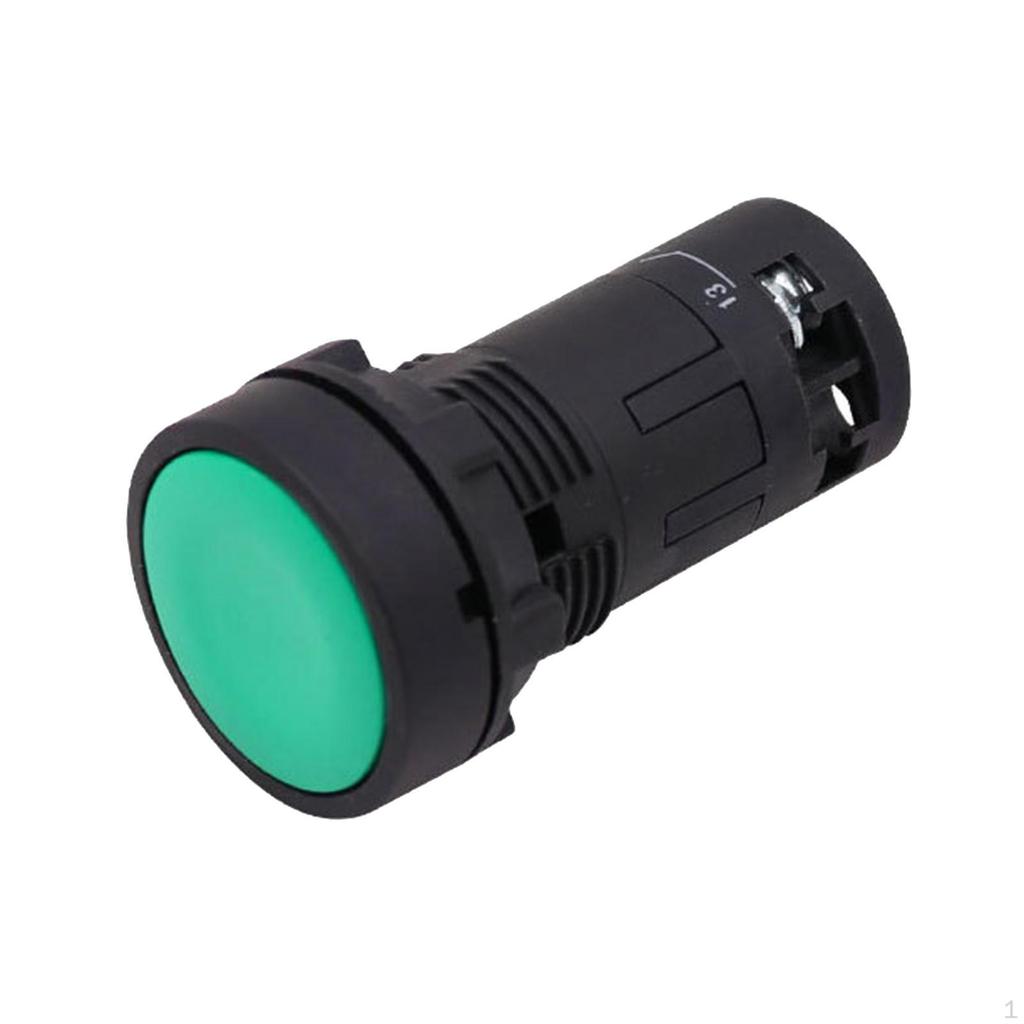 Momentary Push Button Switch, 22mm Mount,Flat Top Reset Switch for Electric Power,Machinery