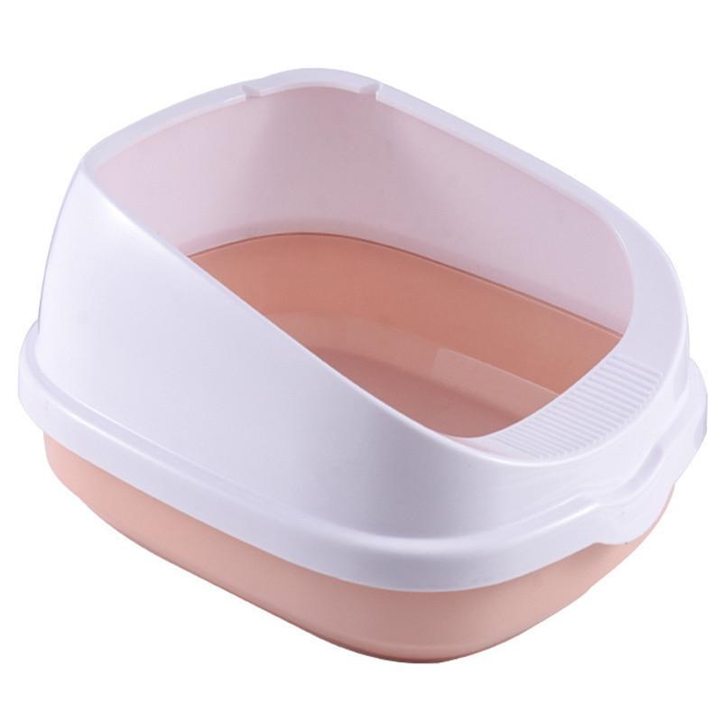 Large High Splash-proof Cat Litter Box With Shatterproof And Semi-enclosed Design