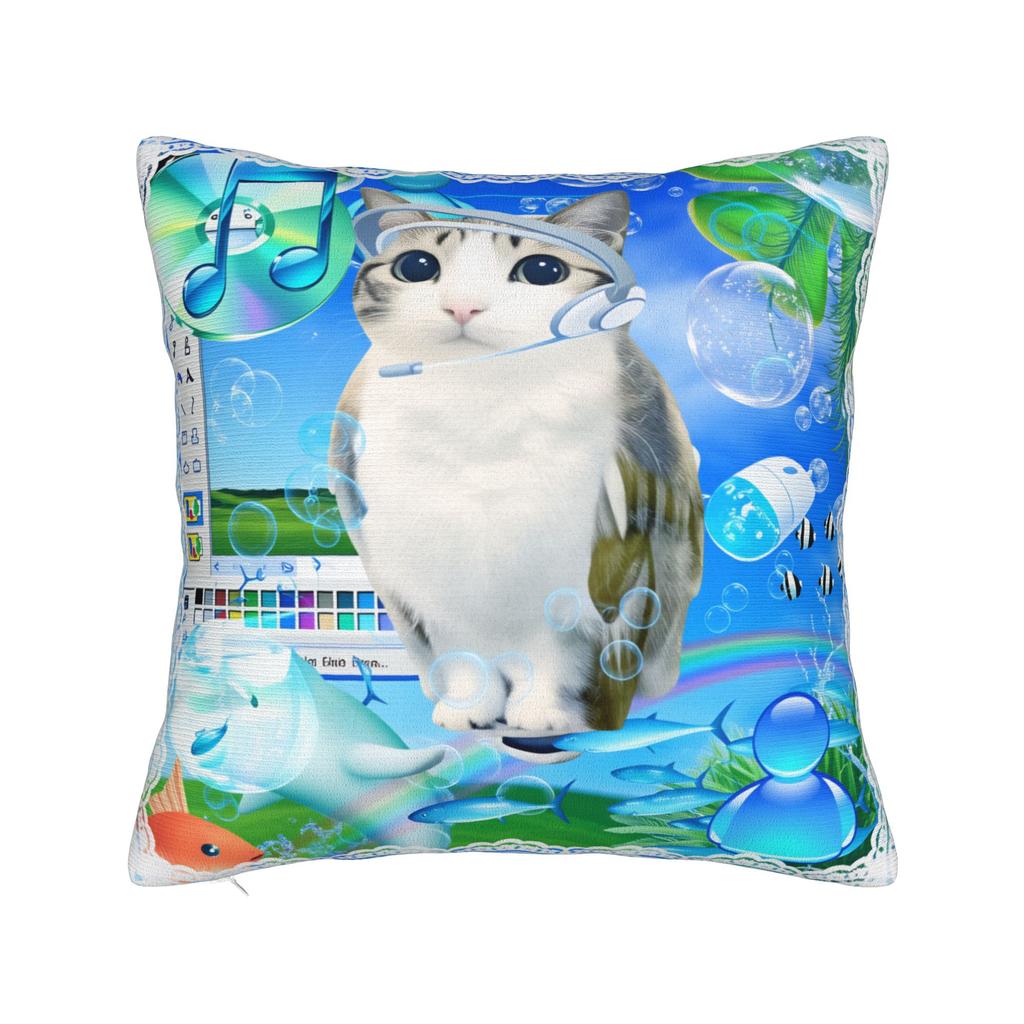 Frutiger Aero Ästhetik Kissenbezug Vintage Kissenbezug für Couch Sofa Schlafzimmer Weiche Kissenbezüge Geschenkidee