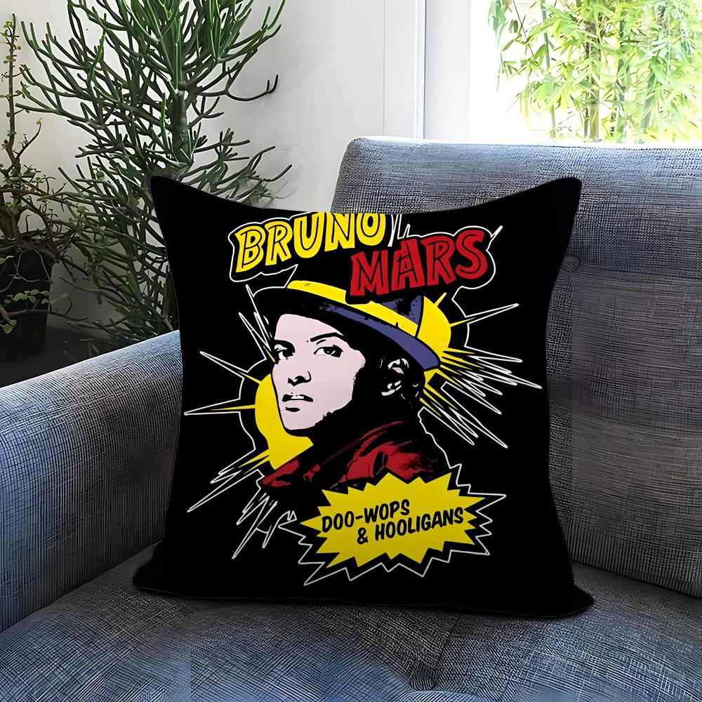 Popular Bbruno Marses Cushion Cover Comfortable Reversible Pillow Cover Ideal for Car Sofa Bedroom  Beyond