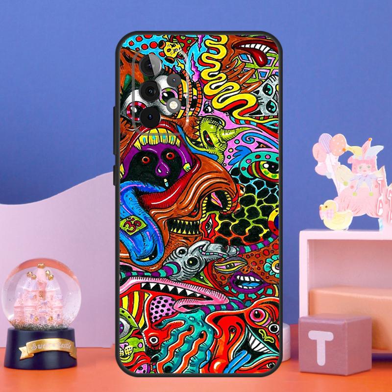 Psychedelic Trippy Case For Samsung Galaxy A56 A36 A26 A16 A06 A13 A33 A53 A15 A35 A55 A34 A54 A52 A12 A32 A17
