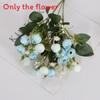 Simulated Rose Small Bouquet Multi Head Flower Bud Wedding Hotel Home Decoration