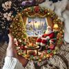 Christmas Santa Kids Metal Tin Sign Farmhouse Decor Holiday Gift Wall Art