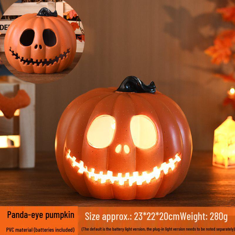 Halloween Light-Up Hollow Pumpkin Lantern for Outdoor Decor