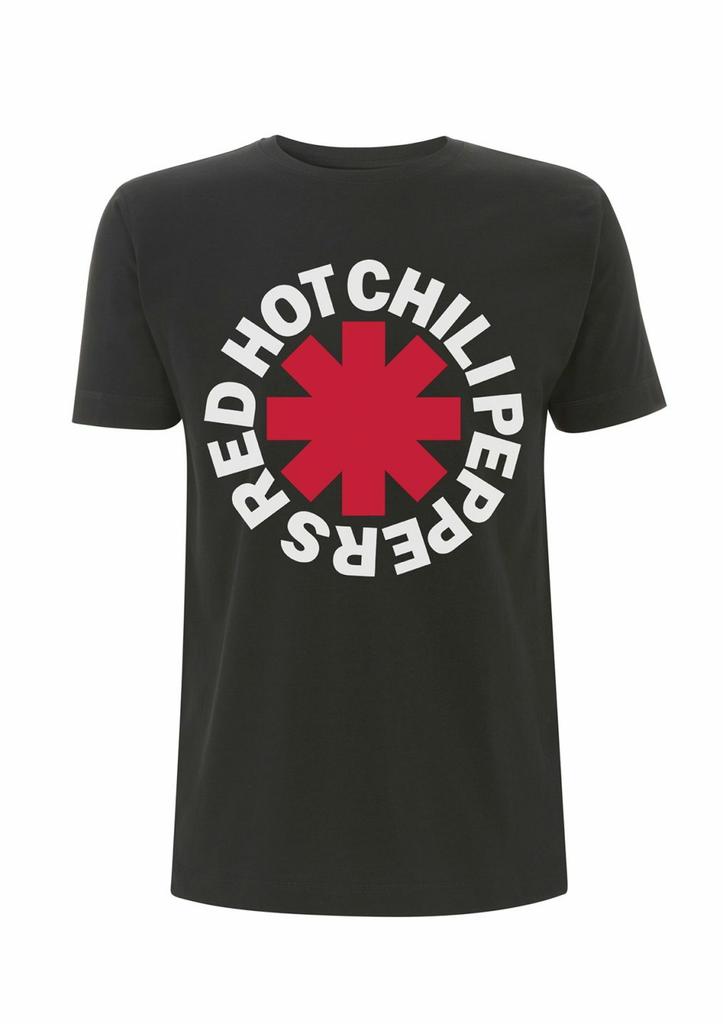 Red Hot Chili Peppers T Shirt Classic Asterisk Logo Official Licensed Black Unisexs
