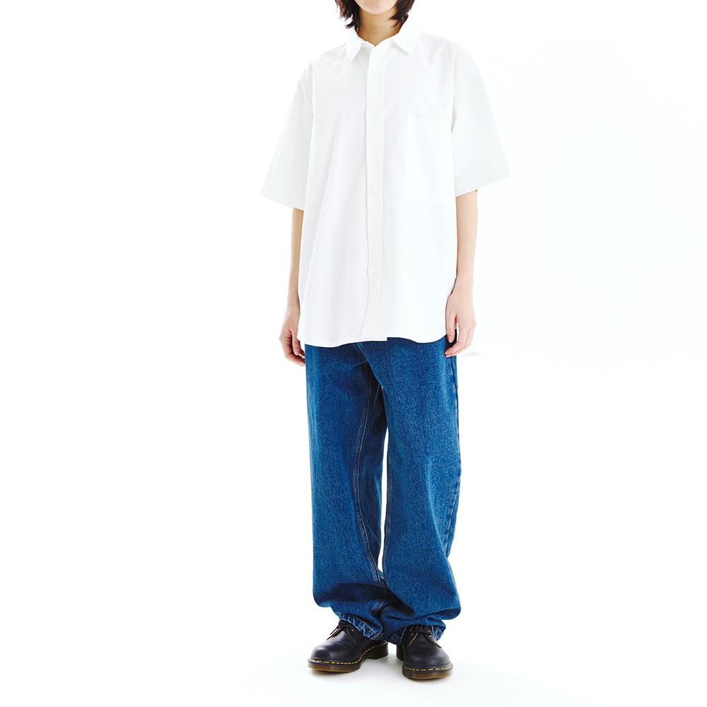 MAHAGRID Mgd Logo Half Sleeve Shirt White(Mg2Cmmw340A)