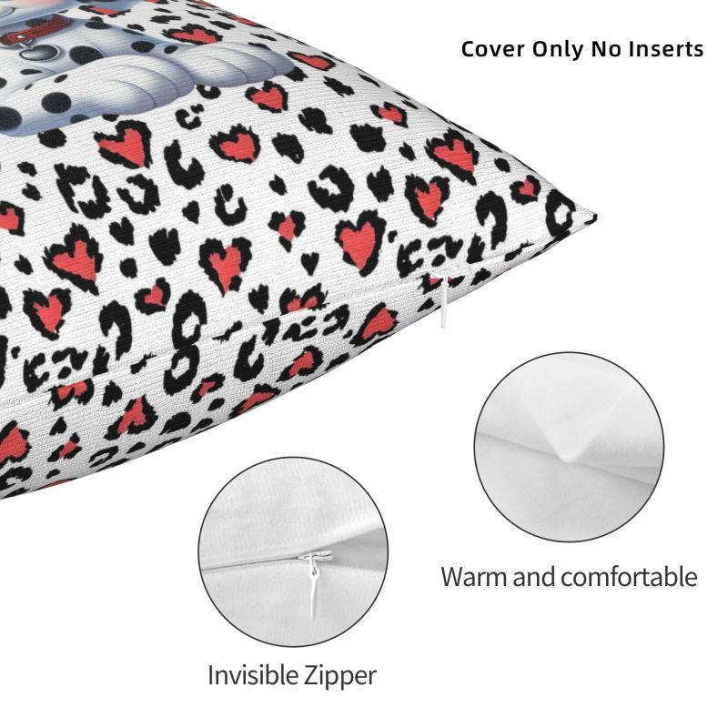 Custom Dalmatians Disney Cartoon 101 Luxury Throw Pillow Cover Living Room Decoration Dog Anime Kawaii Car Cushion