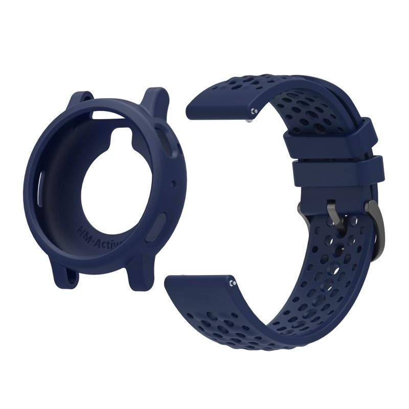 Soft Silicone Strap+Case for Amazfit Active Max Bumper Hollow Cover Protective Strap for Amazfit Active Max A2557 ShellAccessory